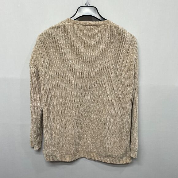 Talbots Women Open Front Sweater Top Size Large Polyester Beige B355 -5 - Picture 12 of 16